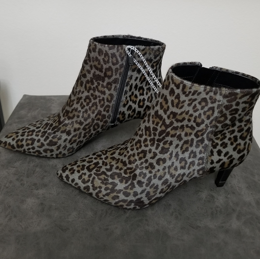 Leopard Print Booties